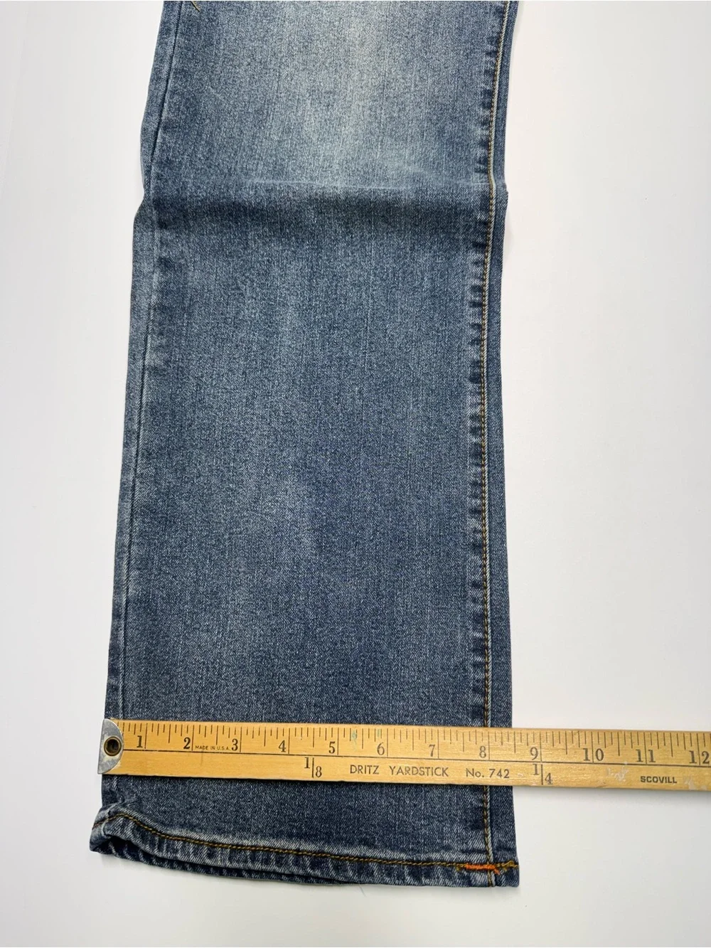 TRUE RELIGION JEANS Ricky SN Flap RELAXED  Straight Fit Mens 36x34 Dark Wash NWT